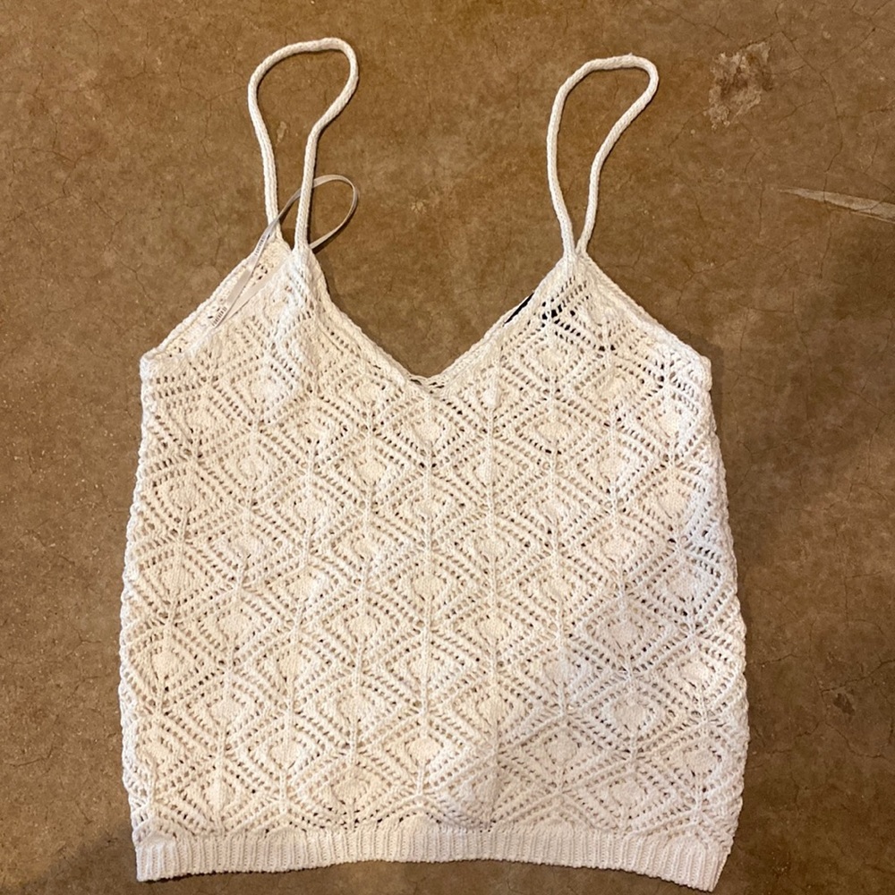 Crocheted swim suit cover up
